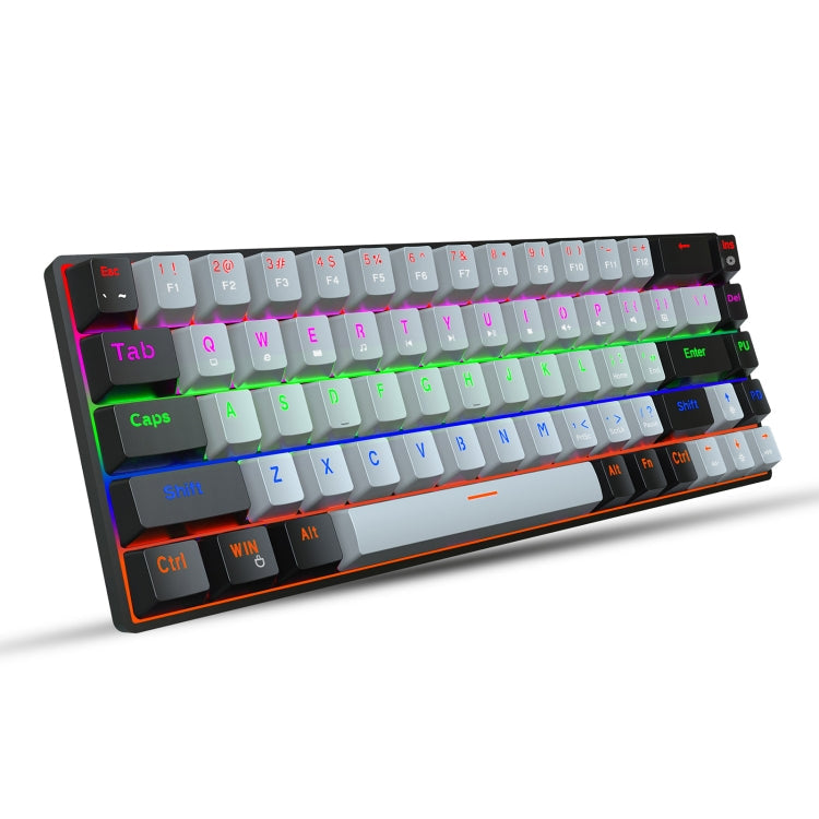 Rynx | HXSJ V800 68 Keys Type-C Wired Cool Backlight Mechanical Keyboard (Red Switch)