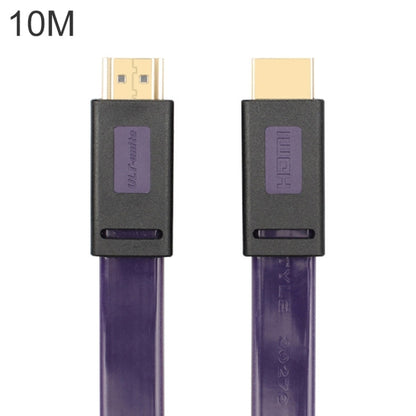 Rynx | ULT-unite 4K Ultra HD gold-plated HDMI to HDMI flat cable, Cable length: 10m (Transparent Purple)