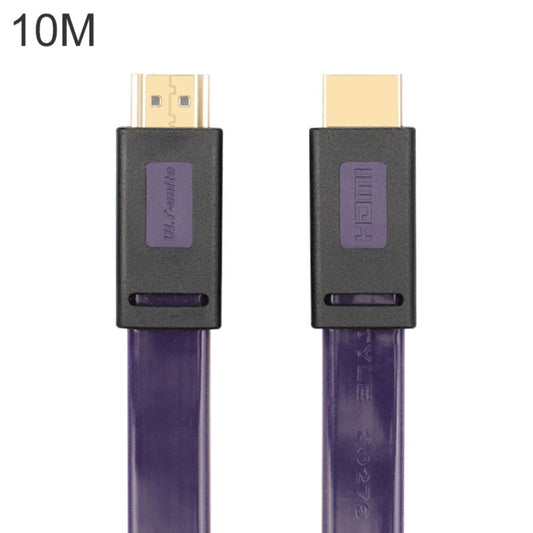 Rynx | ULT-unite 4K Ultra HD gold-plated HDMI to HDMI flat cable, Cable length: 10m (Transparent Purple)