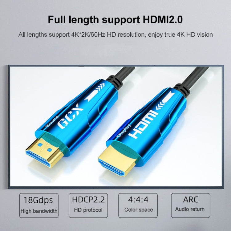 Rynx | HDMI 2.0 plug to HDMI 2.0 plug 4K HD Active Optical Cable, Cable length: 20m