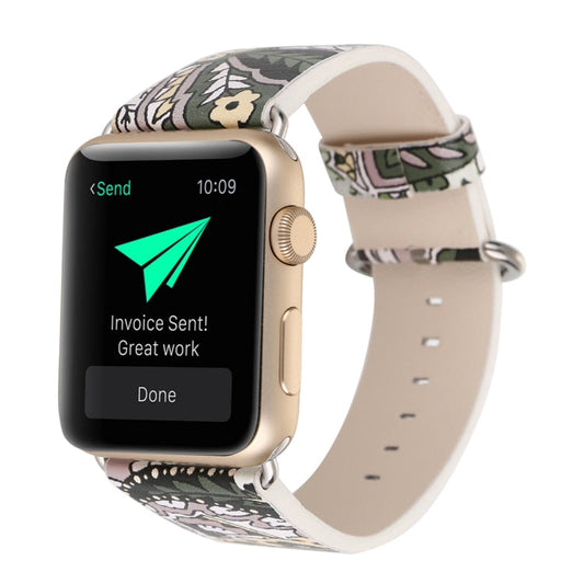 Rynx | For Apple Watch Ultra 49mm & Watch Ultra 2 49mm / Series 9 & 8 & 7 45mm / SE 3 & SE 2 & 6 & SE & 5 & 4 44mm / 3 & 2 & 1 42mm Fashion Strap Watch Band (Flowers)