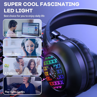 Rynx | ONIKUMA X7 Pro USB + 3.5mm RGB Lighting Gaming Wired Headset (Black)