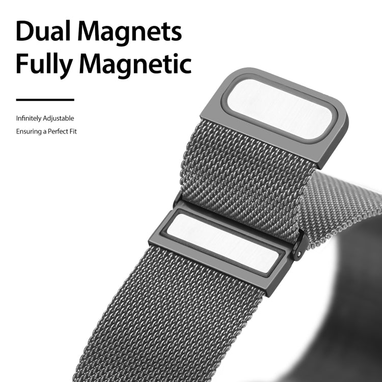 Rynx | DUX DUCIS Milanese Watch Strap for Apple Watch Series 9&8&7 45mm / SE 3&SE 2&6&SE&5&4 44mm / 3&2&1 42mm (Gun Grey)