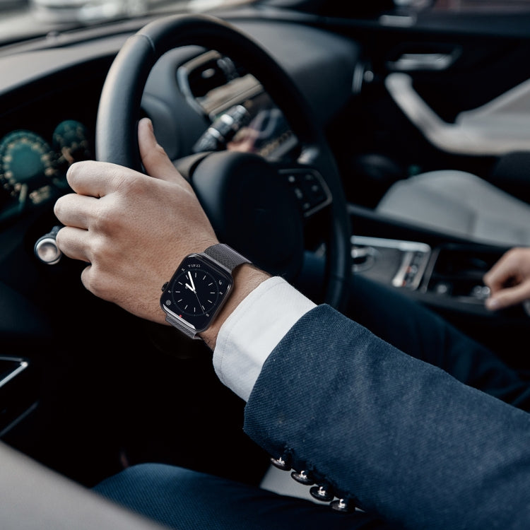 Rynx | DUX DUCIS Milanese Watch Strap for Apple Watch Series 9&8&7 45mm / SE 3&SE 2&6&SE&5&4 44mm / 3&2&1 42mm (Gun Grey)