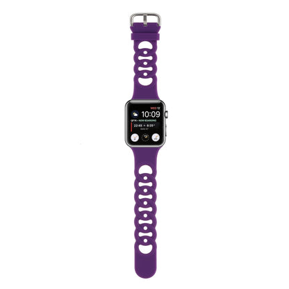 Rynx | Hollow Silicone Watch Band for Apple Watch Ultra 49mm & Watch Ultra 2 49mm / Series 9 & 8 & 7 45mm / SE 3 & SE 2 & 6 & SE & 5 & 4 44mm / 3 & 2 & 1 42mm (Dark Purple)