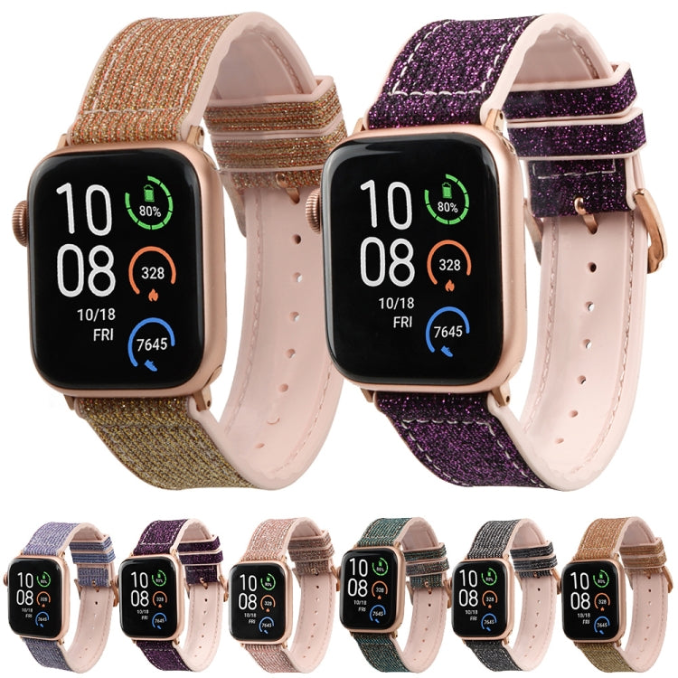 Rynx | Glitter Starry Sky Watch Strap for Apple Watch Series 9&8&7 41mm / SE 3&SE 2&6&SE&5&4 40mm / 3&2&1 38mm (Light Purple)