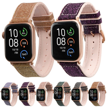 Rynx | Glitter Starry Sky Watch Strap for Apple Watch Series 9&8&7 41mm / SE 3&SE 2&6&SE&5&4 40mm / 3&2&1 38mm (Light Purple)