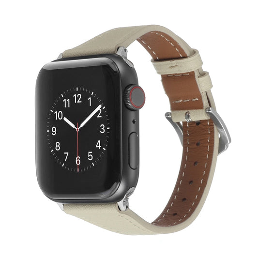 Rynx | Genuine Leather Watch Band for Apple Watch Series 9&8&7 41mm / SE 3&SE 2&6&SE&5&4 40mm / 3&2&1 38mm (Apricot)