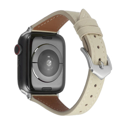 Rynx | Genuine Leather Bracelet for Apple Watch Ultra 49mm & Watch Ultra 2 49mm / Series 9 & 8 & 7 45mm / SE 3 & SE 2 & 6 & SE & 5 & 4 44mm / 3 & 2 & 1 42mm (Apricot)