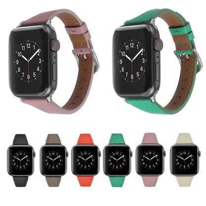 Rynx | Genuine Leather Bracelet for Apple Watch Ultra 49mm & Watch Ultra 2 49mm / Series 9 & 8 & 7 45mm / SE 3 & SE 2 & 6 & SE & 5 & 4 44mm / 3 & 2 & 1 42mm (Apricot)