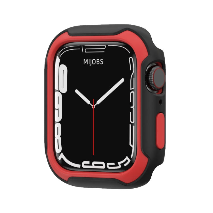 Rynx | Removable Two-Colored Watch Case For Apple Watch Series 9 / 8 / 7 41mm / 6&SE&5&4 40mm (Black Red)