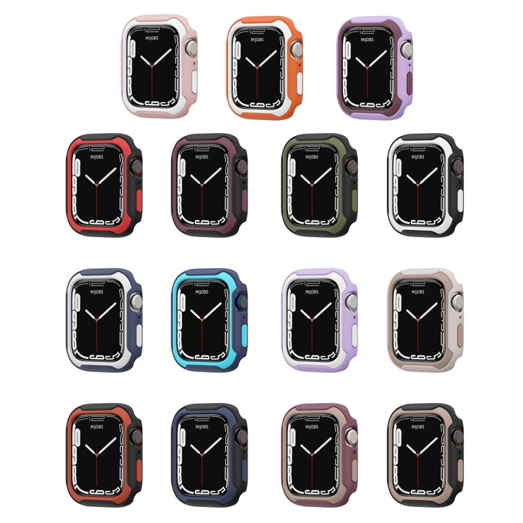 Rynx | Removable Two-Colored Watch Case For Apple Watch Series 9 / 8 / 7 41mm / 6&SE&5&4 40mm (Black Red)