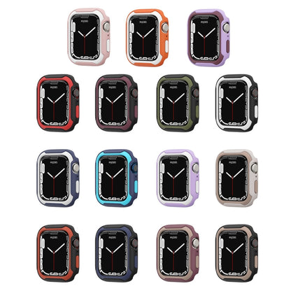 Rynx | Removable Two-Colored Watch Case For Apple Watch Series 9 / 8 / 7 41mm / 6&SE&5&4 40mm (Black Red)