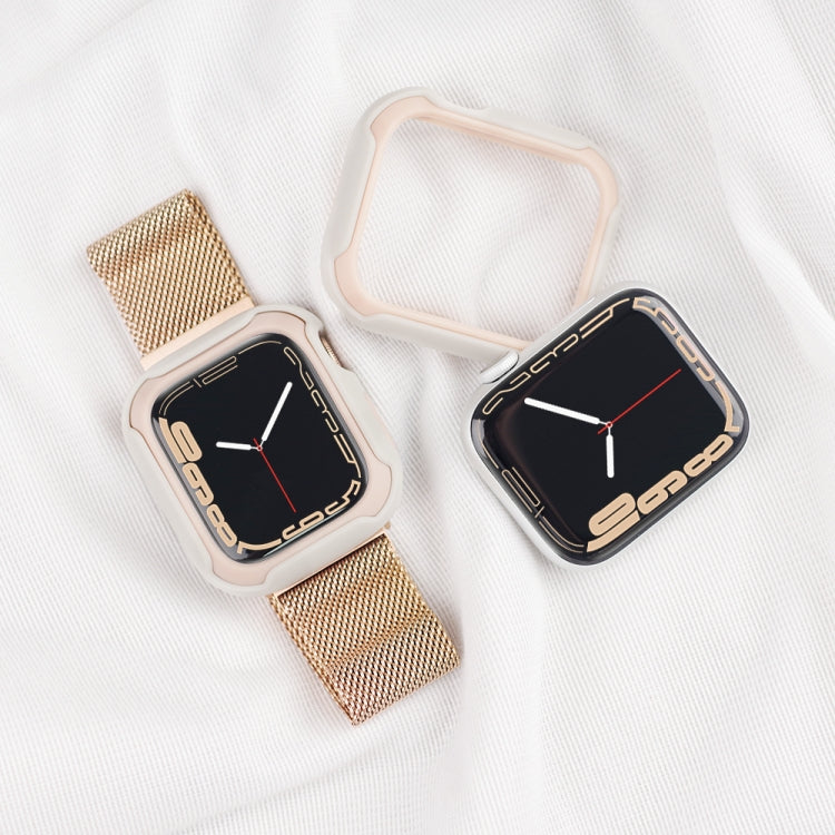 Rynx | Removable Two-Colored Watch Case For Apple Watch Series 9 / 8 / 7 41mm / 6&SE&5&4 40mm (Black Red)