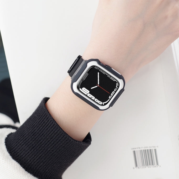 Rynx | Removable Two-Colored Watch Case For Apple Watch Series 9 / 8 / 7 41mm / 6&SE&5&4 40mm (Black Red)