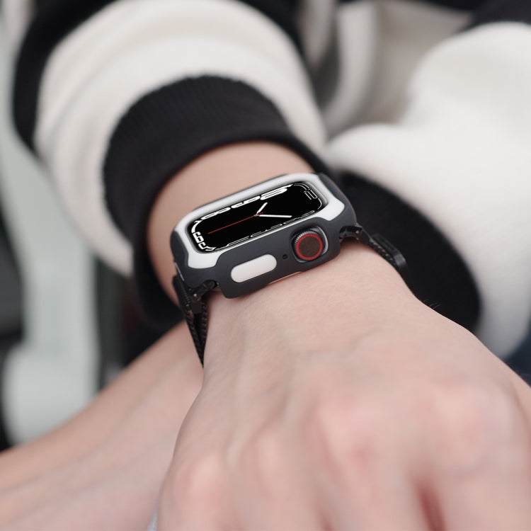 Rynx | Removable Two-Colored Watch Case For Apple Watch Series 9 / 8 / 7 41mm / 6&SE&5&4 40mm (Black Red)