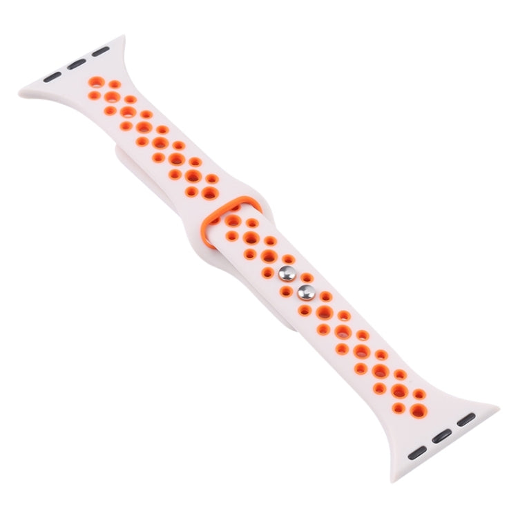 Rynx | Double Nail Small Waist Watch Strap for Apple Watch Ultra 49mm & Watch Ultra 2 49mm / Series 9 & 8 & 7 45mm / SE 3 & SE 2 & 6 & SE & 5 & 4 44mm / 3 & 2 & 1 42mm (Gray Black)