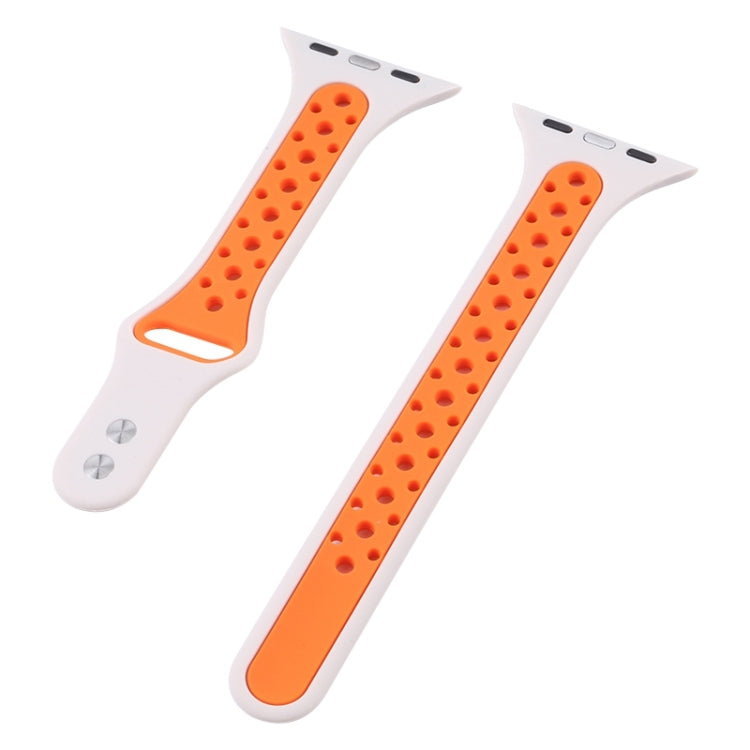 Rynx | Double Nail Small Waist Watch Strap for Apple Watch Ultra 49mm & Watch Ultra 2 49mm / Series 9 & 8 & 7 45mm / SE 3 & SE 2 & 6 & SE & 5 & 4 44mm / 3 & 2 & 1 42mm (Gray Black)