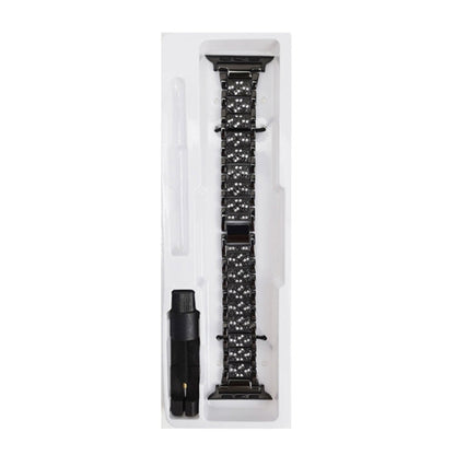 Rynx | Diamond Metal Watch Band for Apple Watch Series 9&8&7 41mm / SE 3&SE 2&6&SE&5&4 40mm / 3&2&1 38mm (Black)