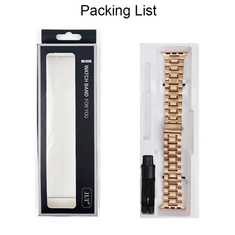 Rynx | 5-Pearl Stainless Steel Bracelet for Apple Watch Series 9&8&7 41mm / SE 3&SE 2&6&SE&5&4 40mm / 3&2&1 38mm (Rose Gold)