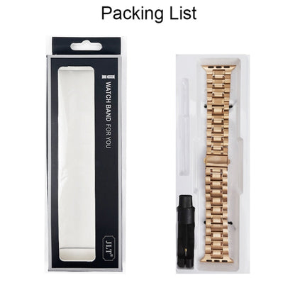 Rynx | 5-Pearl Stainless Steel Bracelet for Apple Watch Series 9&8&7 41mm / SE 3&SE 2&6&SE&5&4 40mm / 3&2&1 38mm (Rose Gold)