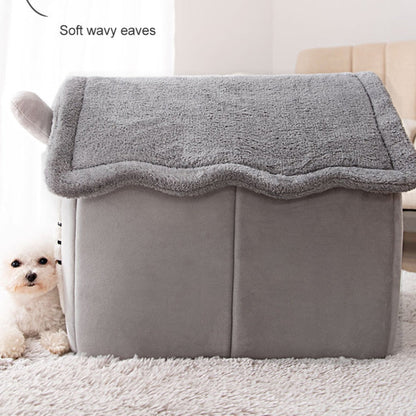 RYNX | Type Universal Removable and Washable Pet Bed for Dogs and Cats Pet Supplies, Size:L (Gray Igloo)