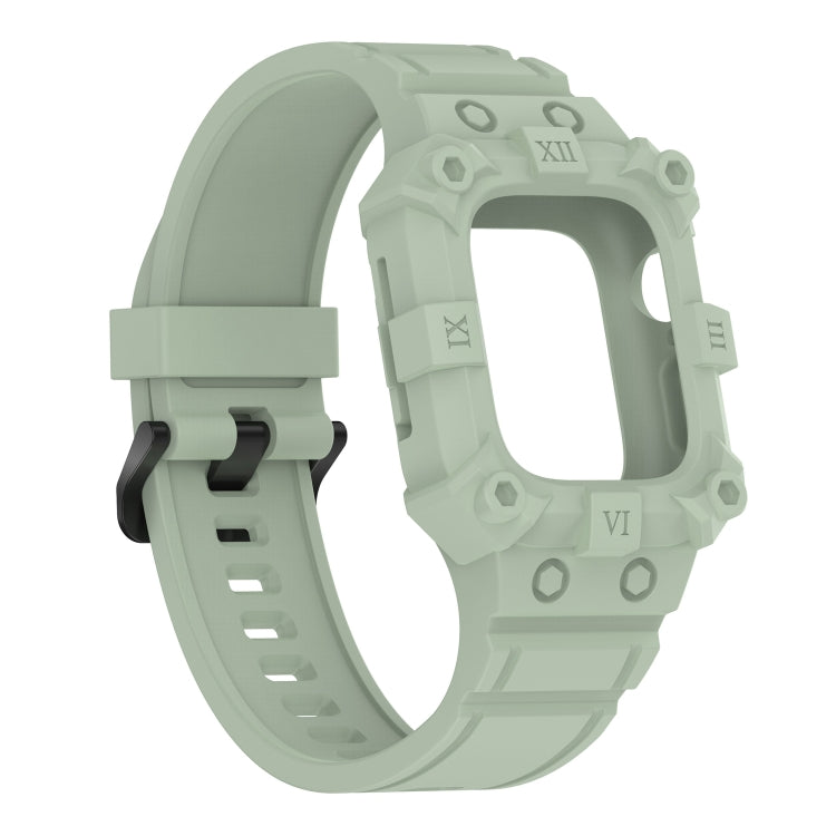 Rynx | Integrated silicone watch strap for Apple Watch Series 8&7 45mm / SE 2&6&SE&5&4 44mm / 3&2&1 42mm (Mint green)