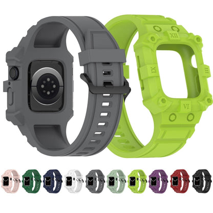 Rynx | Integrated silicone watch strap for Apple Watch Series 8&7 45mm / SE 2&6&SE&5&4 44mm / 3&2&1 42mm (Mint green)