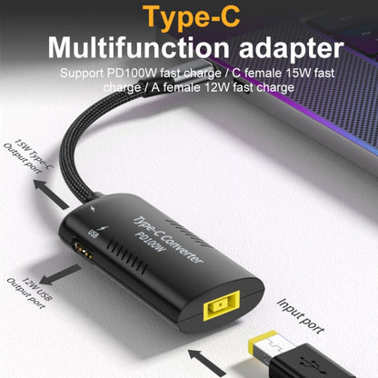 Rynx | DC7406 + Type-C + USB Female to Type-C Multi-Function Adapter