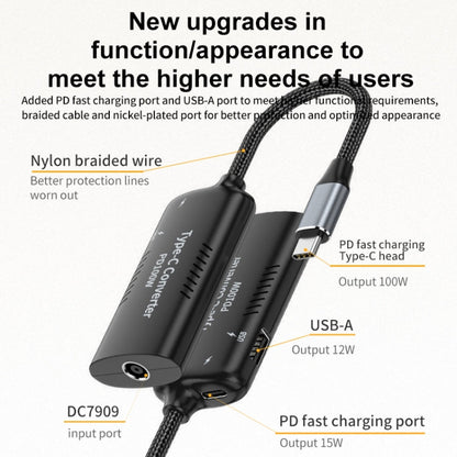 Rynx | DC7406 + Type-C + USB Female to Type-C Multi-Function Adapter