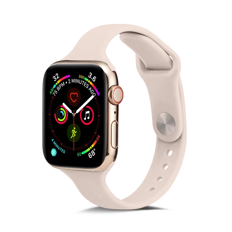 Rynx | For Apple Watch 5/4 44mm & 3/2/1 42mm Thin Silicone Strap (Pink Silty)