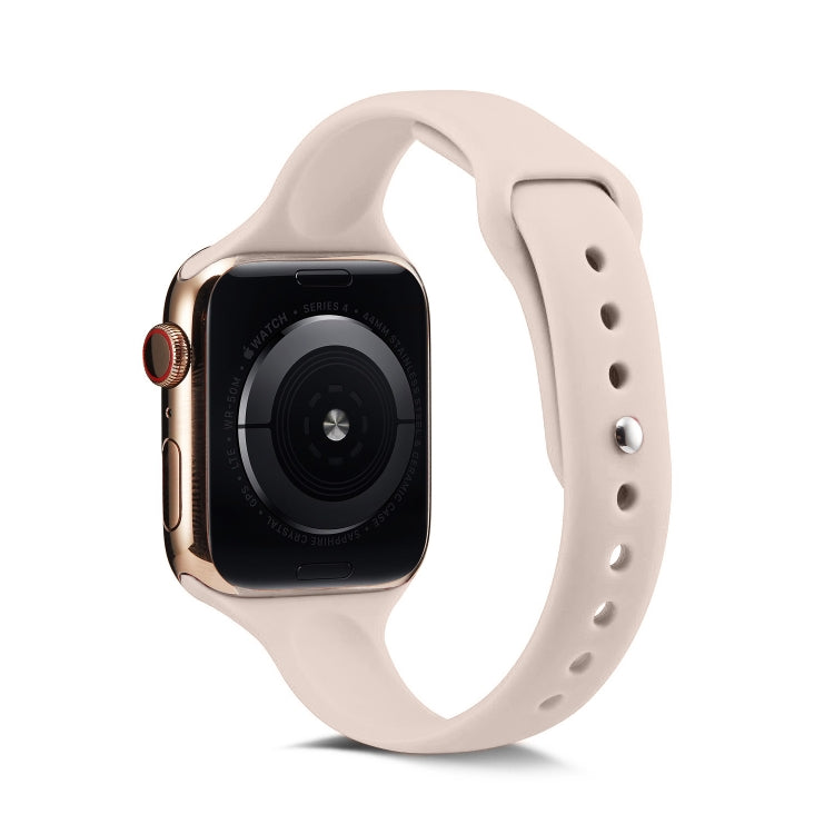 Rynx | For Apple Watch 5/4 44mm & 3/2/1 42mm Thin Silicone Strap (Pink Silty)