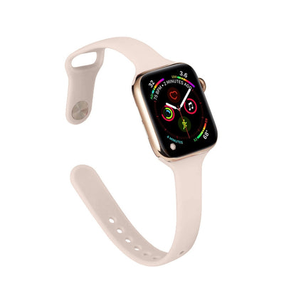 Rynx | For Apple Watch 5/4 44mm & 3/2/1 42mm Thin Silicone Strap (Pink Silty)