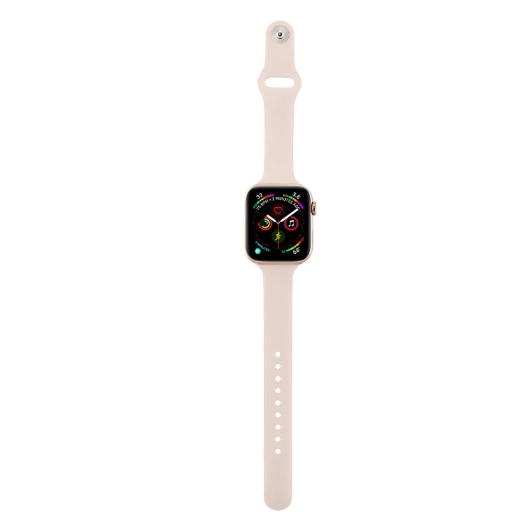 Rynx | For Apple Watch 5/4 44mm & 3/2/1 42mm Thin Silicone Strap (Pink Silty)