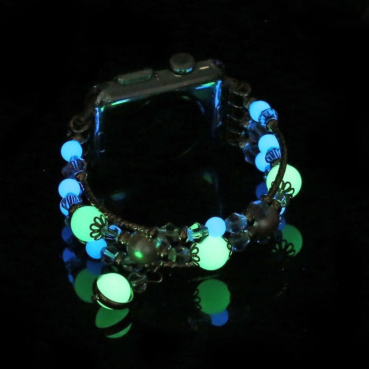 Rynx | For Apple Watch Ultra 49mm&Watch Ultra 2 49mm / Series 9&8&7 45mm / SE 3&SE 2&6&SE&5&4 44mm / 3&2&1 42mm Luminous Agate Bracelet(Silver)