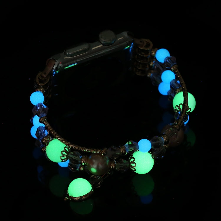 Rynx | For Apple Watch Ultra 49mm&Watch Ultra 2 49mm / Series 9&8&7 45mm / SE 3&SE 2&6&SE&5&4 44mm / 3&2&1 42mm Luminous Agate Bracelet(Silver)