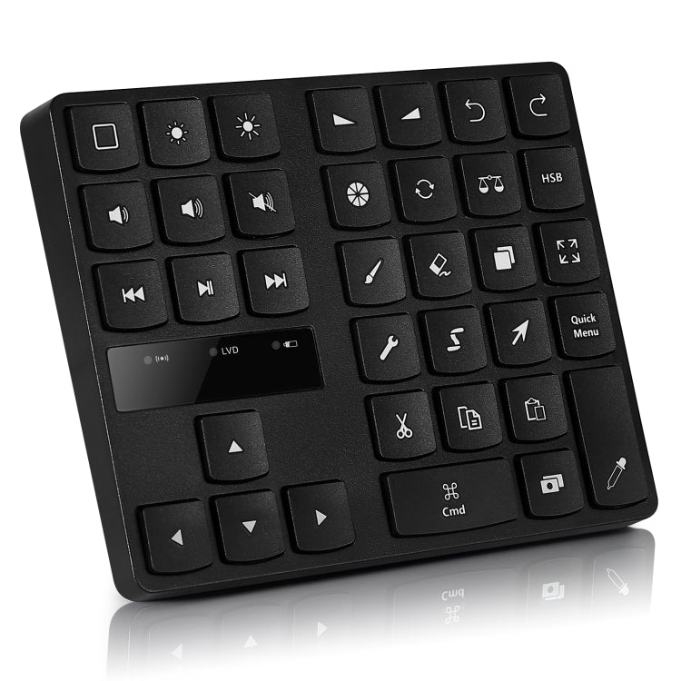 Rynx | 533 Bluetooth 5.0 Painting Keyboard 35 Keys Numeric Keypad Wireless Digital Keyboard (Black)