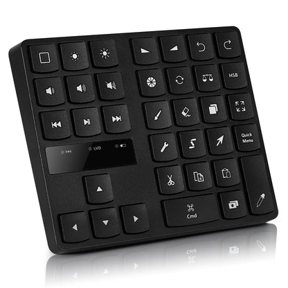 Rynx | 533 Bluetooth 5.0 Painting Keyboard 35 Keys Numeric Keypad Wireless Digital Keyboard (Black)