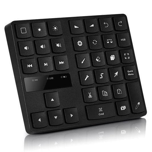 Rynx | 533 Bluetooth 5.0 Painting Keyboard 35 Keys Numeric Keypad Wireless Digital Keyboard (Black)