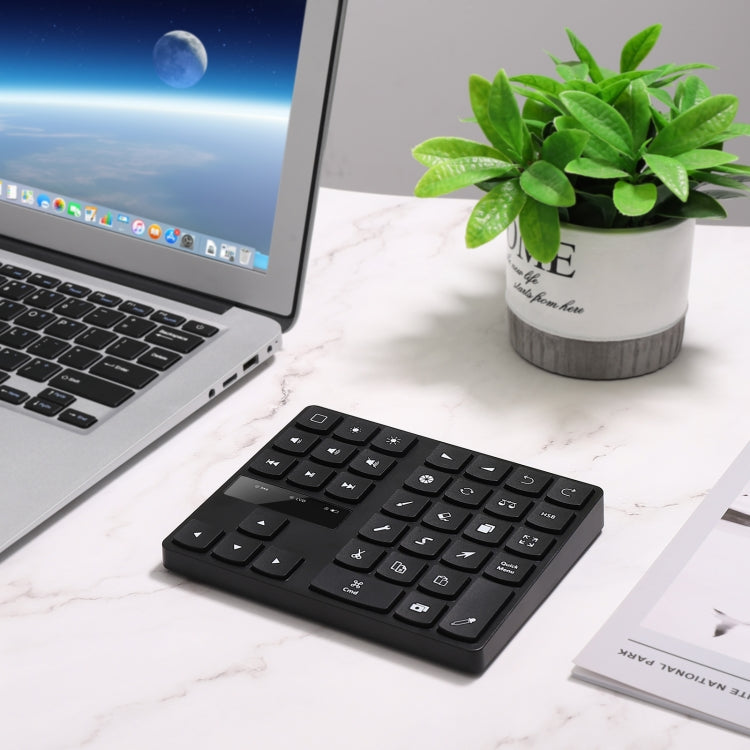 Rynx | 533 Bluetooth 5.0 Painting Keyboard 35 Keys Numeric Keypad Wireless Digital Keyboard (Black)