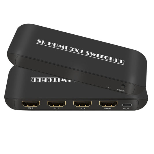 Rynx | NK-H31 8K 3 in 1 HDMI Switcher for Xbox PS4 PS5 Roku UHD TV Monitor Projector
