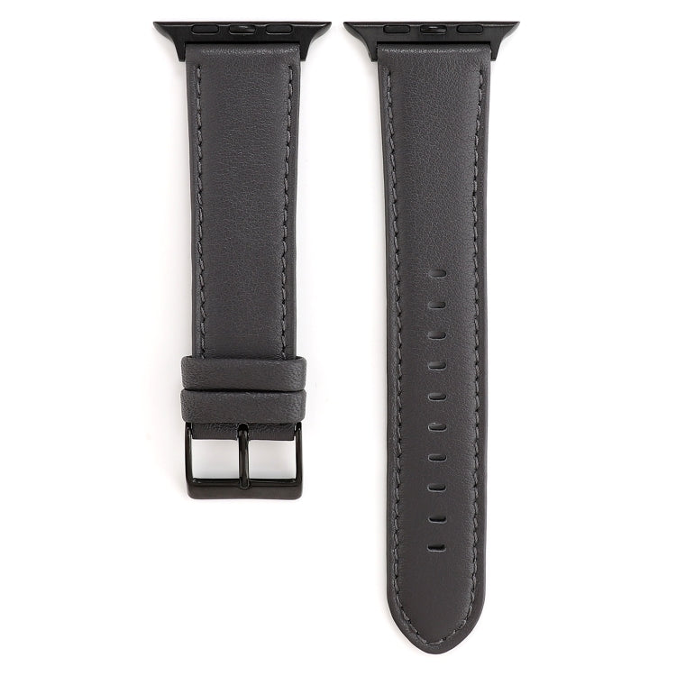 Rynx | For Apple Watch Series 7 45mm / 6 & SE & 5 & 4 44mm / 3 & 2 & 1 42mm Cowhide texture watch band (Gray)