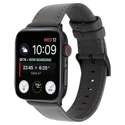 Rynx | For Apple Watch Series 7 45mm / 6 & SE & 5 & 4 44mm / 3 & 2 & 1 42mm Cowhide texture watch band (Gray)