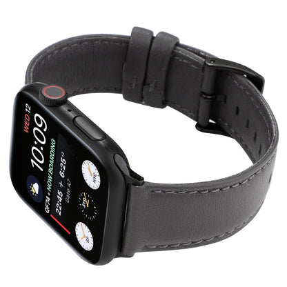 Rynx | For Apple Watch Series 7 45mm / 6 & SE & 5 & 4 44mm / 3 & 2 & 1 42mm Cowhide texture watch band (Gray)
