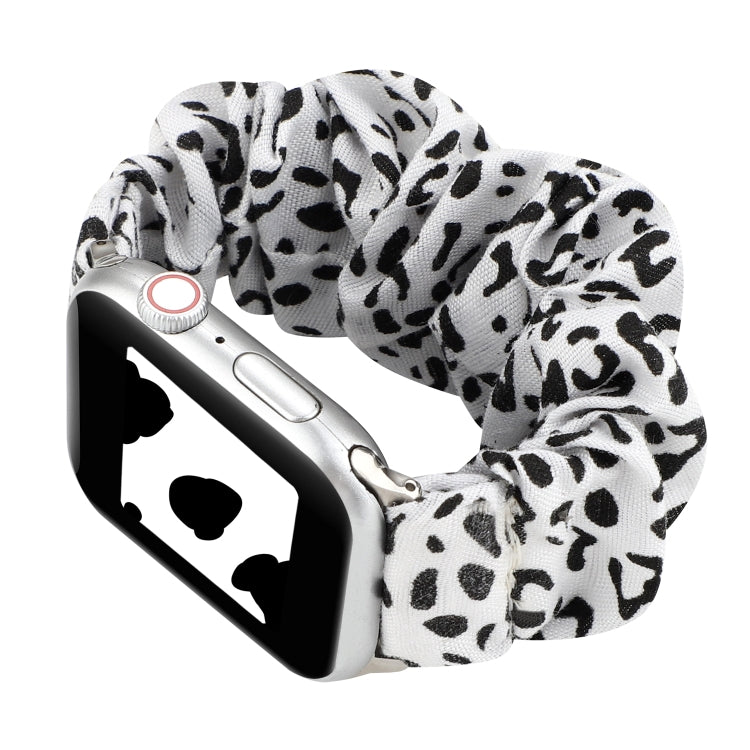 Rynx | For Apple Watch Series 7 45mm / 6 & SE & 5 & 4 44mm / 3 & 2 & 1 42mm Fabric + Stainless Steel Hair Ring Watch Band (Spot)
