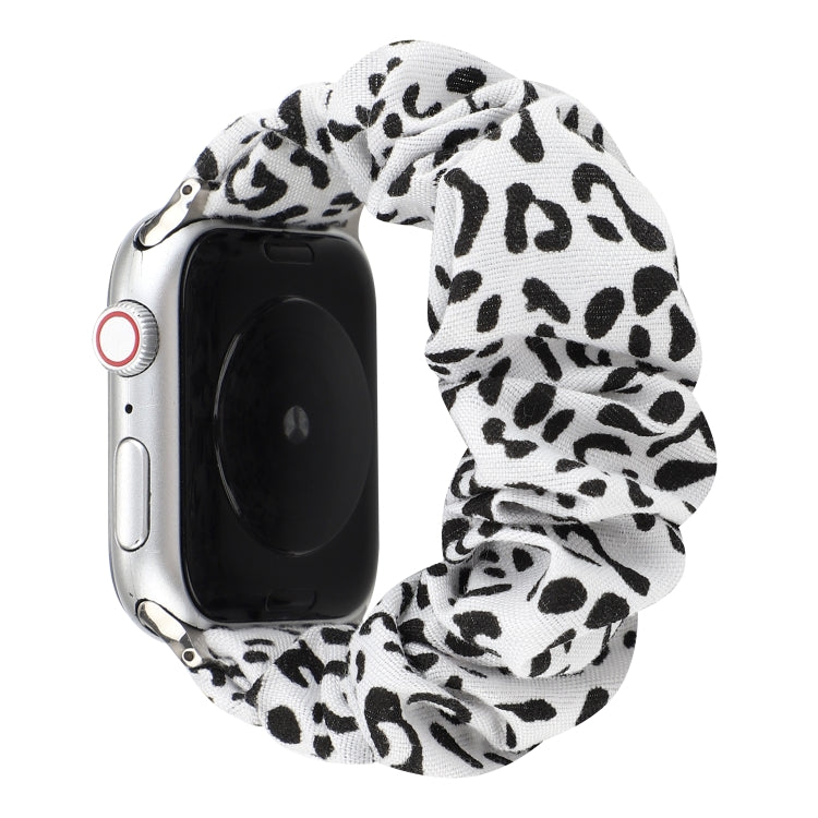 Rynx | For Apple Watch Series 7 45mm / 6 & SE & 5 & 4 44mm / 3 & 2 & 1 42mm Fabric + Stainless Steel Hair Ring Watch Band (Spot)