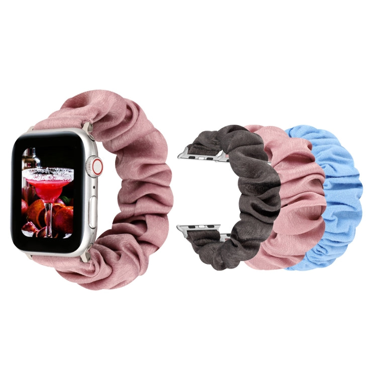Rynx | For Apple Watch Series 7 45mm / 6 & SE & 5 & 4 44mm / 3 & 2 & 1 42mm Fabric + Stainless Steel Hoop Watch Band (Gray)
