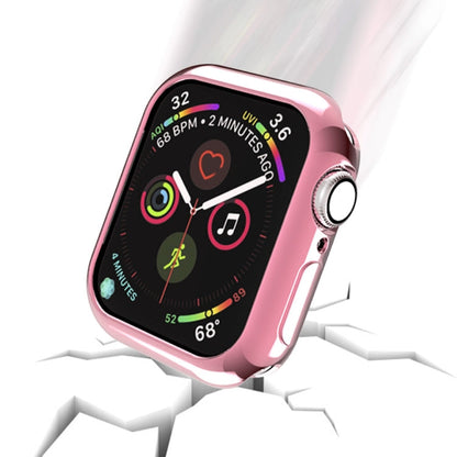 Rynx | For Apple Watch Series 5 & 4 44mm Plating TPU Round Hole Hollow Protective Case (Pink)