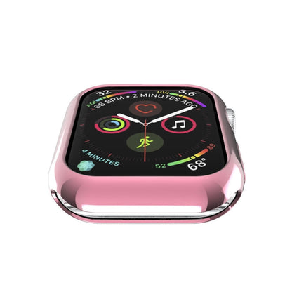 Rynx | For Apple Watch Series 5 & 4 44mm Plating TPU Round Hole Hollow Protective Case (Pink)