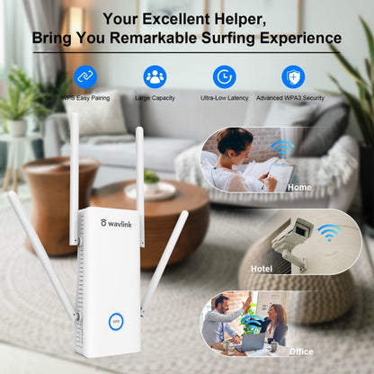 Rynx | Wavlink AERIAL D4X AX1800Mbps Dual Frequency WiFi Signal Amplifier WiFi6 Extender (EU Plug)